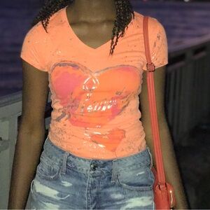 American Eagle Outfitters Blue Distressed Tom Girl Jean Shorts
